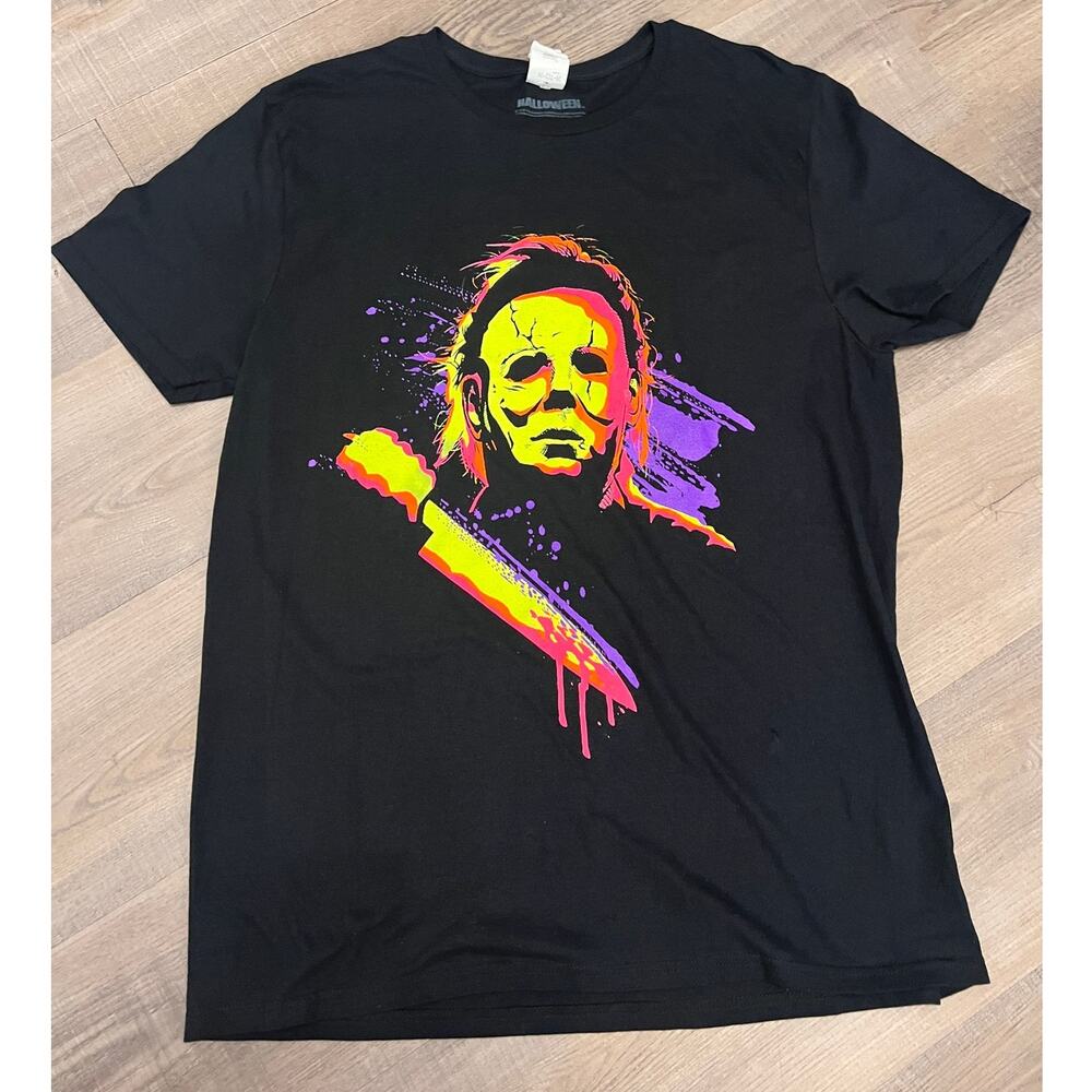 NWT Halloween Neon Michael Myers Shirt